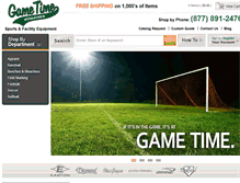 Tablet Screenshot of gametimeathletics.com